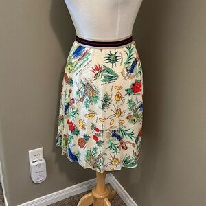 JCrew Hawaii Theme Printed Skirt Size 14